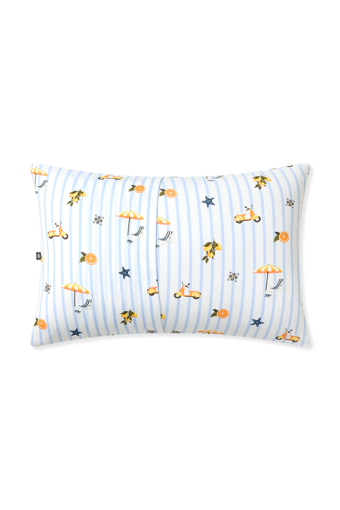 The back of the Standard Pillowcase in Amalfi Coast showing the envelope closure