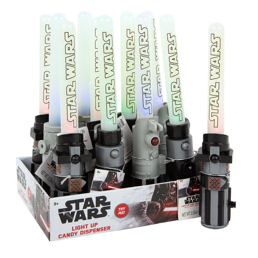Star Wars Candy Light Saber Toys - 12ct