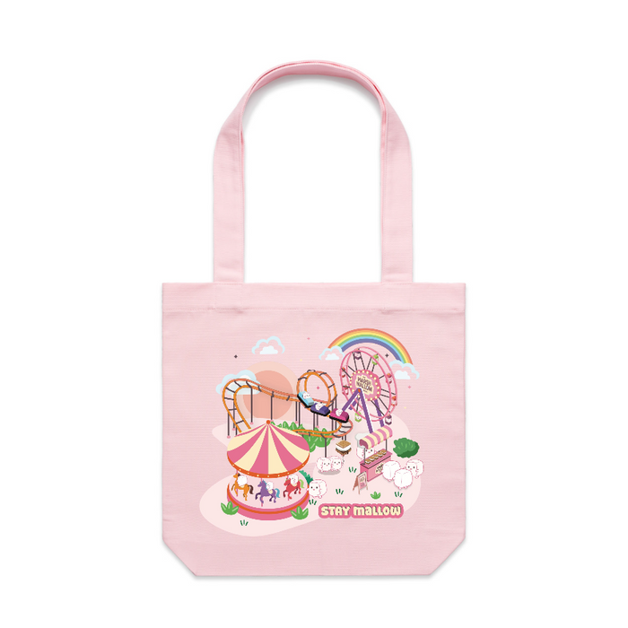 Stay Mallow Tote Bag + Marshmallow 3 Pack * Carnival Theme