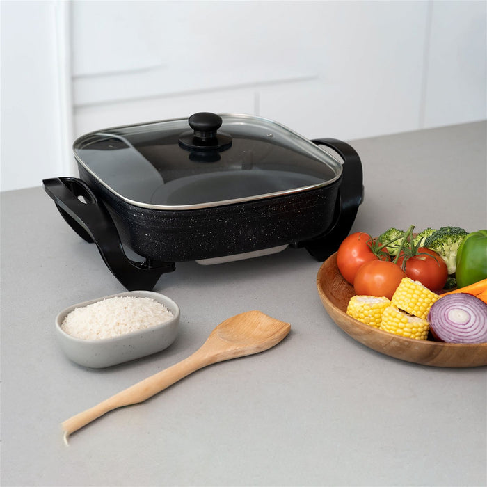 Stone Electric Fry Pan -Home Living Store - -