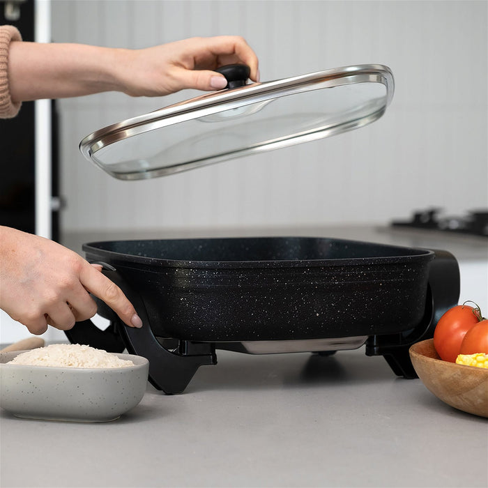 Stone Electric Fry Pan -Home Living Store - -
