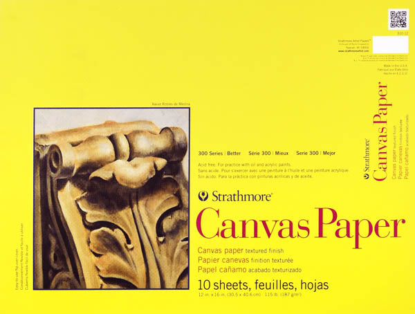 Strathmore Canvas Paper Pads - 12 x 16 inches - by Strathmore - K. A. Artist Shop