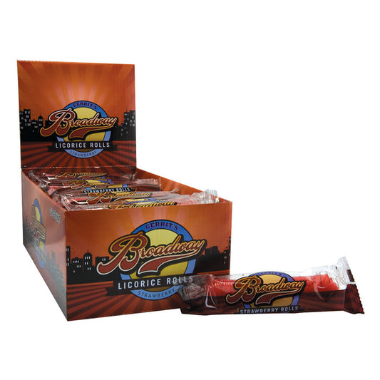 Strawberry Broadway Licorice Rolls - 24ct