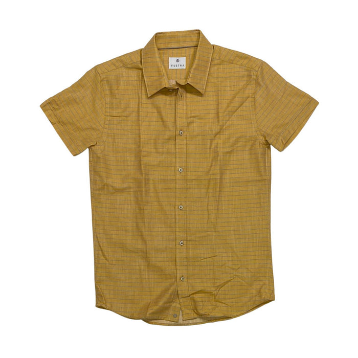 Striped Linen Men's Button Down