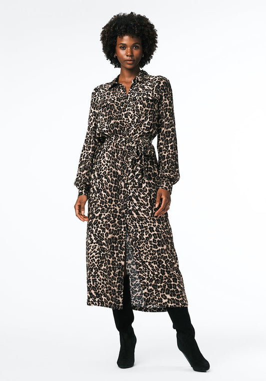 Buffalo Dresses Brown Woven Casual Dresses Shirt Dress Long Sleeve