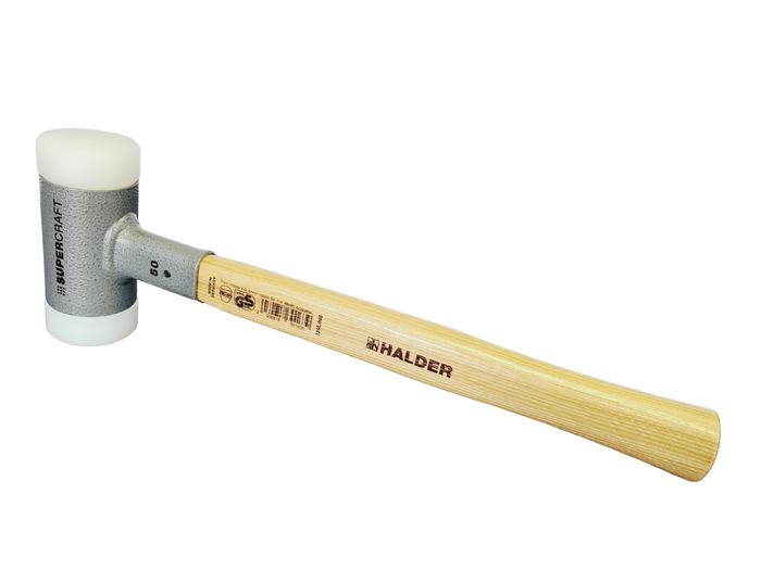 Supercraft Dead Blow Non-Rebounding Hammer w/ Nylon Face Inserts and Hickory Handle-Halder-Atlas Preservation