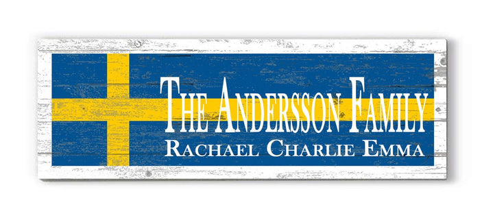 swedish flag sign