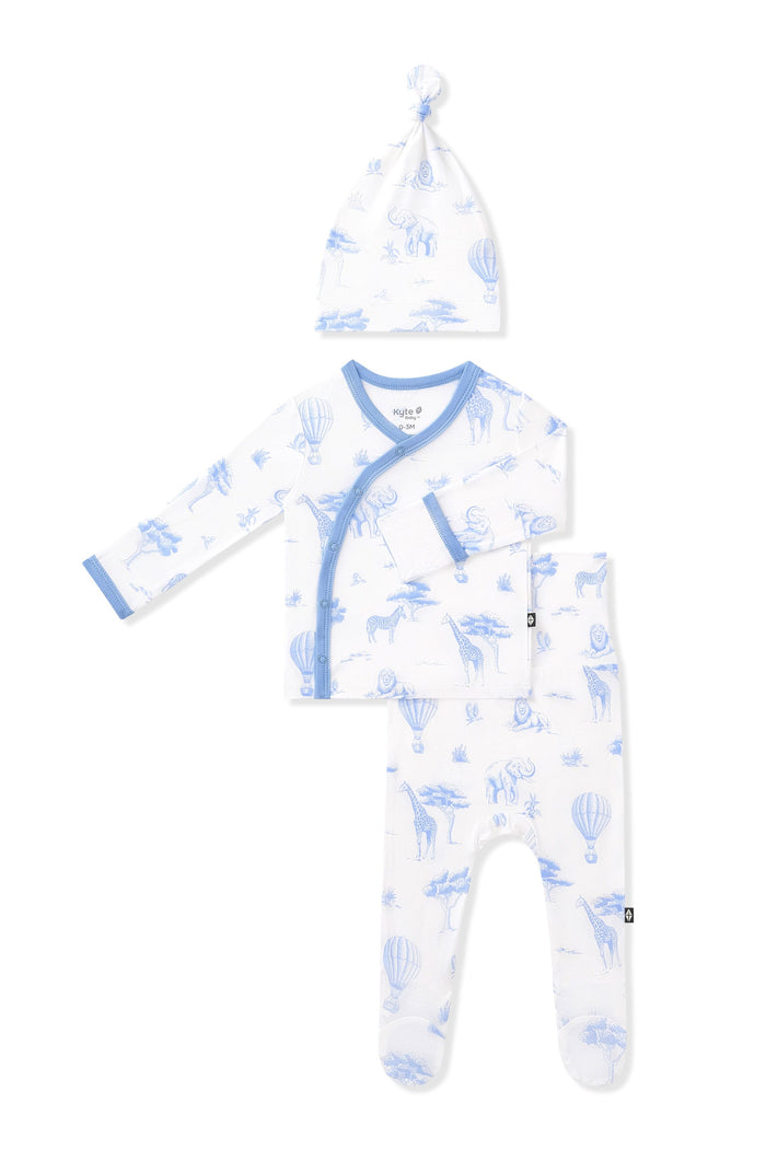 Product photo of the Take Me Home Set with Cap in Toile Safari