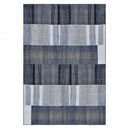 Tapis Kaşmir Halı Décoratif Art Trend Profond Bleu 180X280