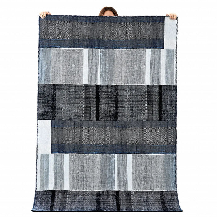 Tapis Kaşmir Halı Décoratif Art Trend Profond Bleu 180X280