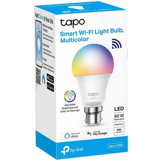 Tapo Wi-Fi Smart Bulb | Multicolour | Bayonet Tapo Smart Bulb Euronics Ireland