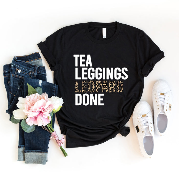 Tea Leopard Leggings Done graphic t-shirt, product photo 2