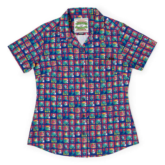 RSVLTS XS Teenage Mutant Ninja Turtles Teenage Mutant Ninja Turtles “Dimension X-cellent” – Women's KUNUFLEX Short Sleeve Shirt
