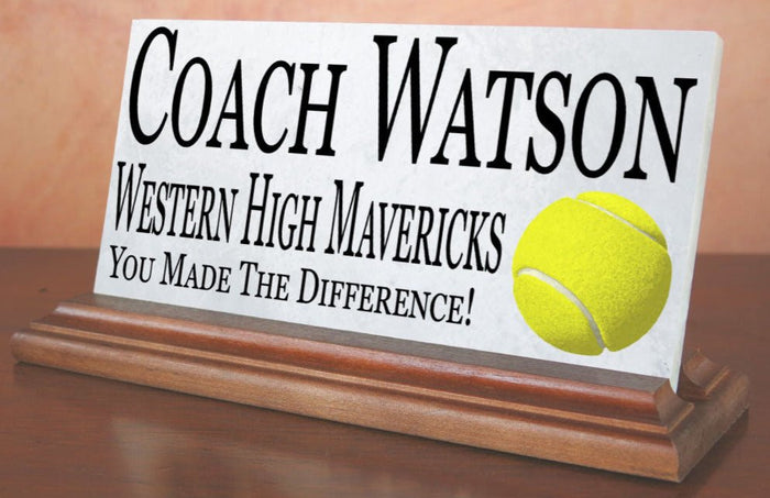 Tennis Coach Plaques