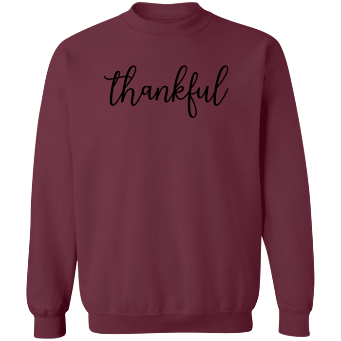 Thankful crewneck sweatshirt in Maroon