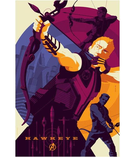 The Avengers Hawkeye Tom Whalen poster