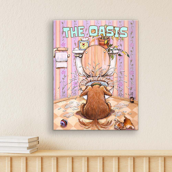 Follow the artist's cleverness and find a little oasis in life—there's always a place where you can relax. You'll always get there with PieceRelax.