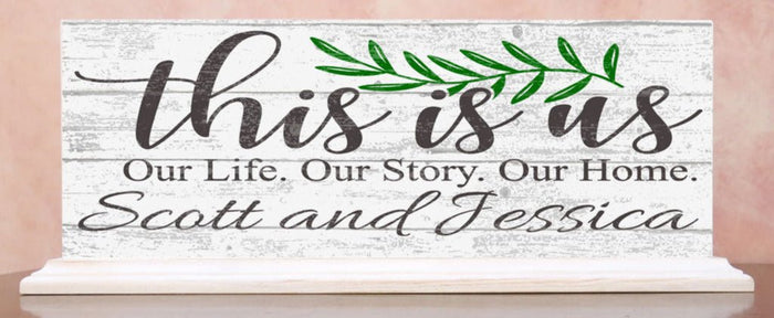 This Is Us Sign with Names