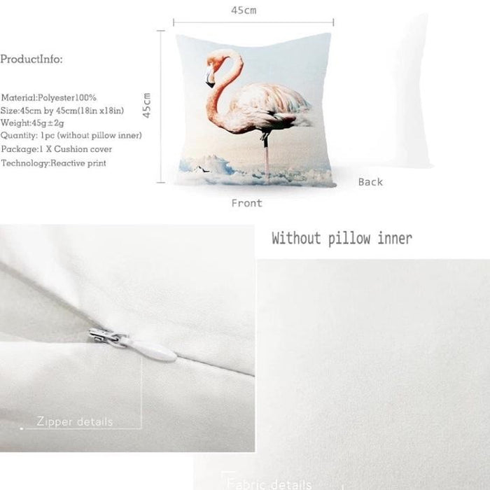 Throw Pillow Cover: Unicorn Rainbow Life