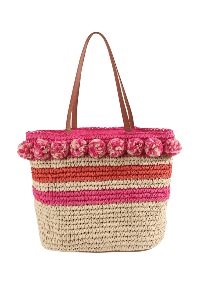 Tilda Bag - Natural/Pink - Dotique
