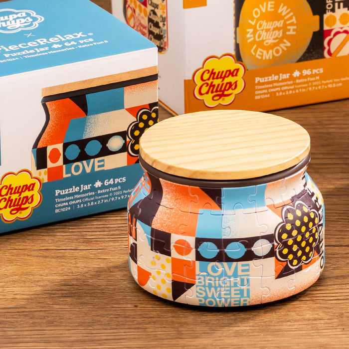 The magical jar we all dreamed of as kids—filled with endless candy! Would you like to create everlasting moments of joy with Chupa Chups? With&nbsp;PieceRelax, you’ll always get there.