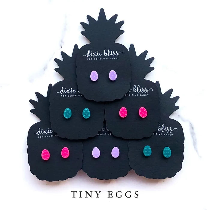 Tiny Easter Egg Stud Earrings