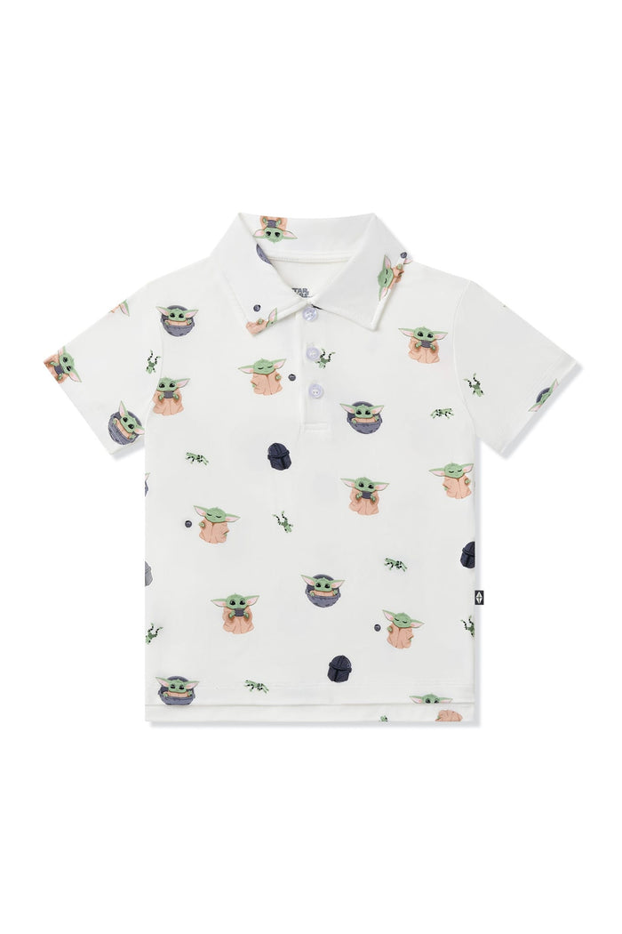 Product photo of the Toddler Short Sleeve Polo in Grogu™ on a white surface