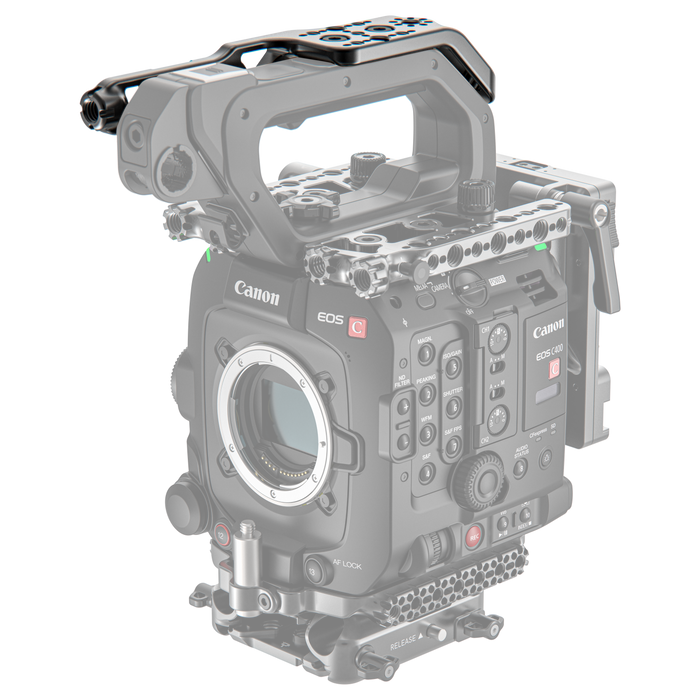 canon c400 top handle cheese plate installed