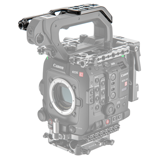 canon c400 top handle cheese plate installed