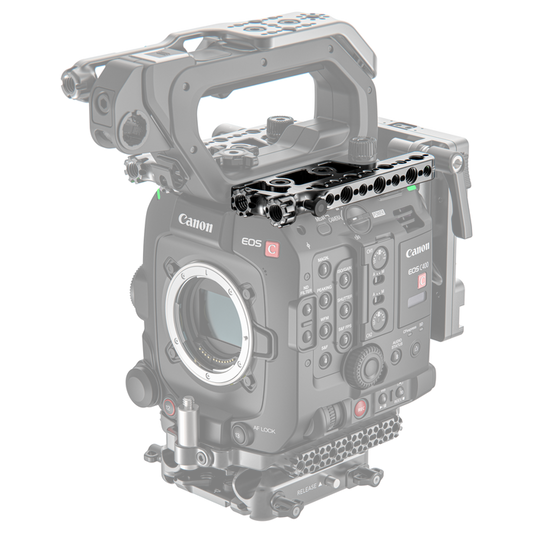 Canon C400 Top Plate Left Right Installed