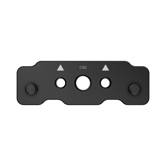 wooden camera top plate for canon eos c50 - bottom