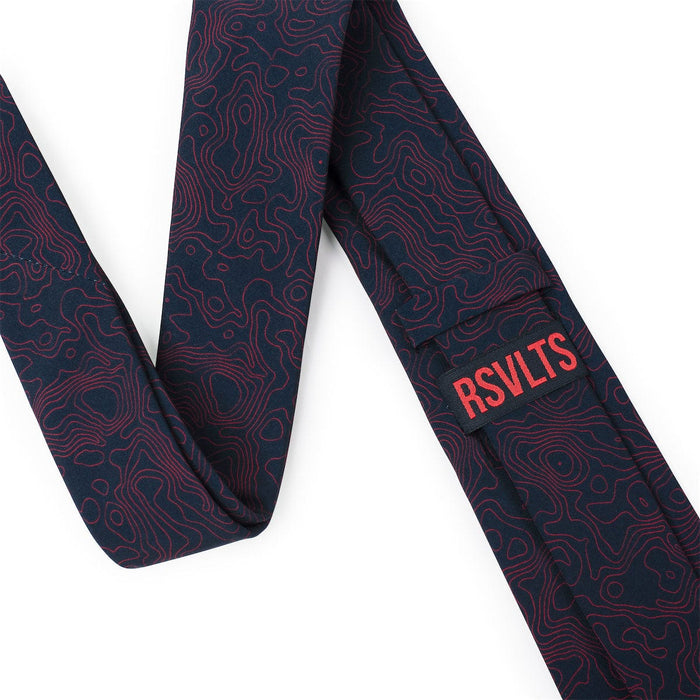 RSVLTS RSVLTS® RSVLTS Loyalty Program "Red/Navy Topo" Tie & Pocket Square Set RSVLTS Loyalty Program "Red/Navy Topo" Tie & Pocket Square Set