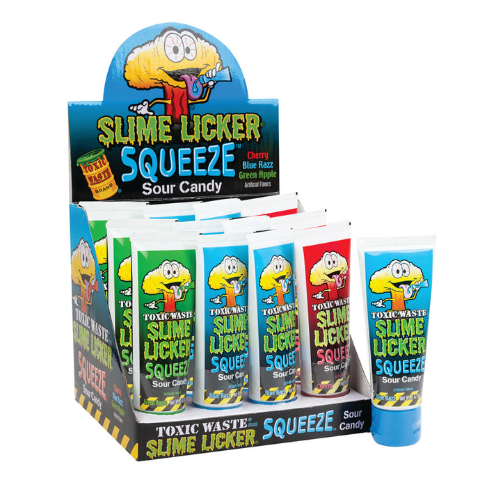 Toxic Waste Slime Licker Sour Candy Squeeze - 12 Count