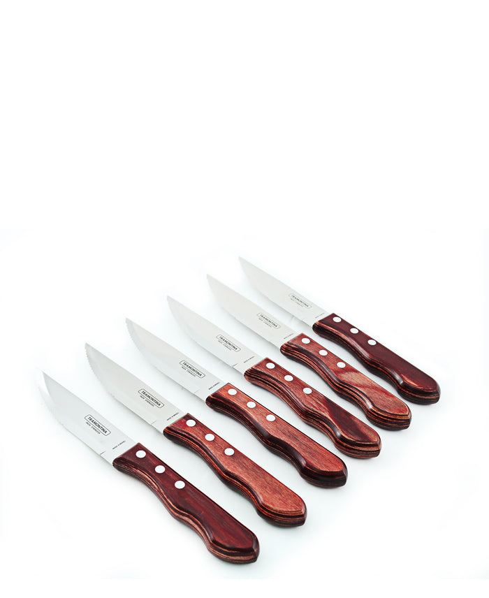 Tramontina Jumbo Knife Set 6 Piece - Red