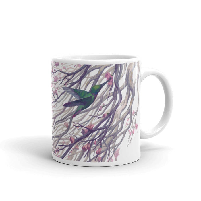 Tranquil White glossy mug - BoxWood Board Designs - 11oz - -