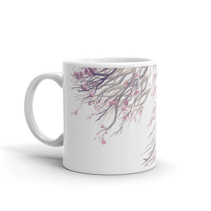 Tranquil White glossy mug - BoxWood Board Designs - 11oz - -