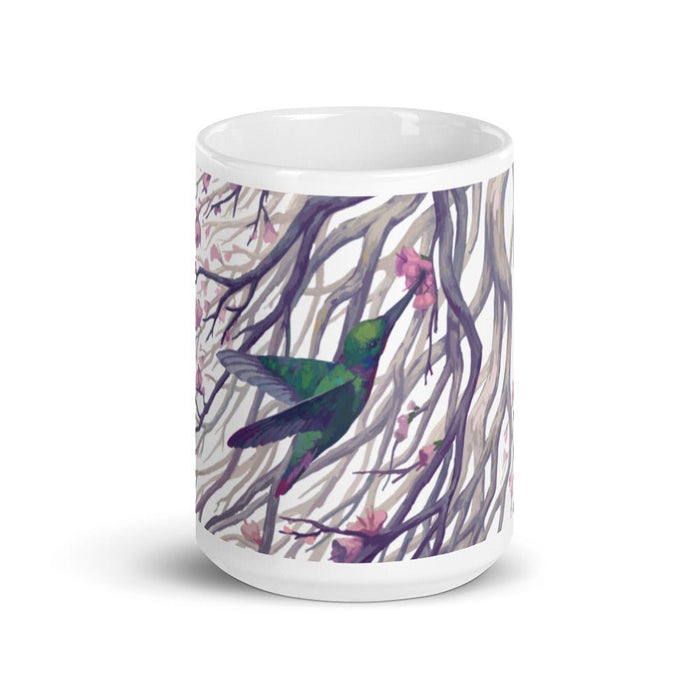 Tranquil White glossy mug - BoxWood Board Designs - 11oz - -