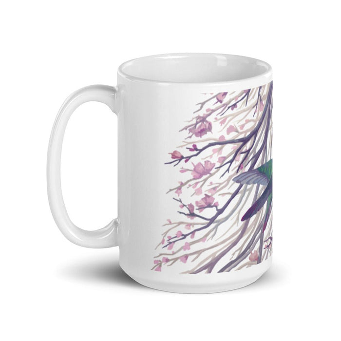 Tranquil White glossy mug - BoxWood Board Designs - 15oz - -