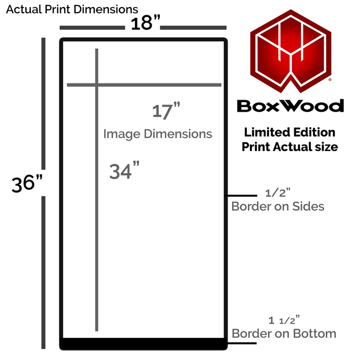 Transcendence - LIMITED EDITION - BoxWood Board Designs - 18" x 36" - -