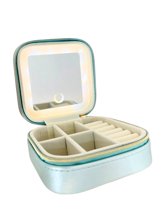 Travel Jewellery Box With Led Mirror