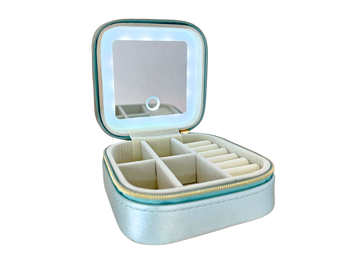 Travel Jewellery Box With Led Mirror