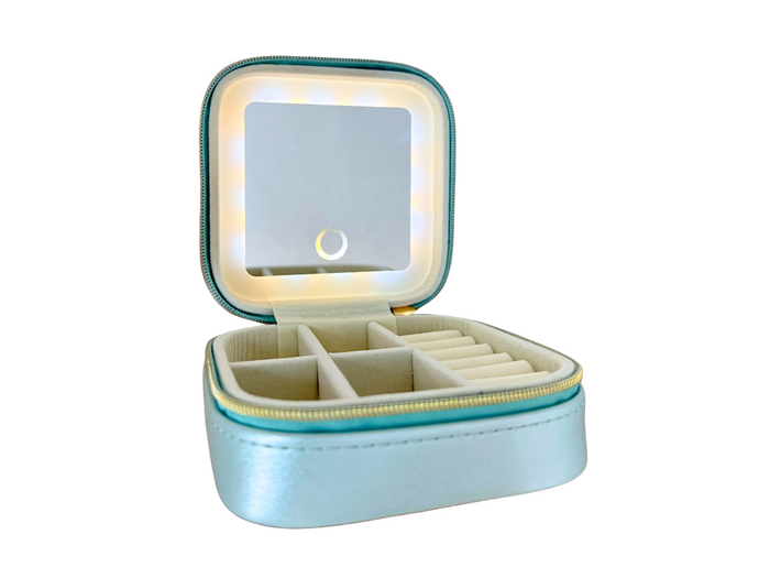 Travel Jewellery Box With Led Mirror