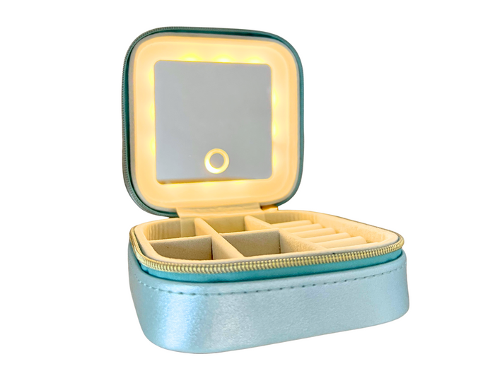 Travel Jewellery Box With Led Mirror