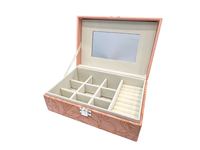Travel Jewellery Box With Mirror