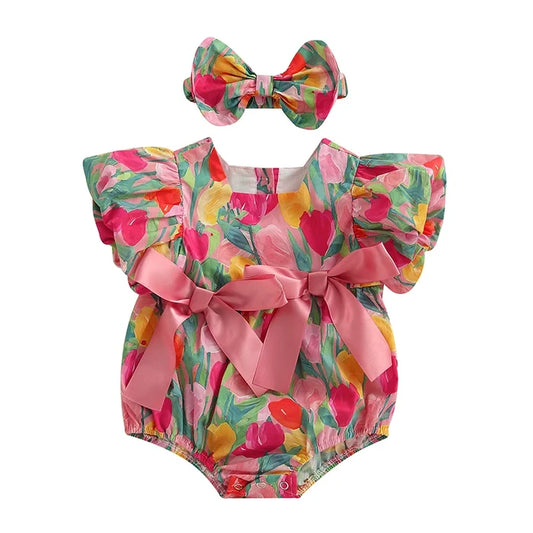 TULIP Bowtie Romper