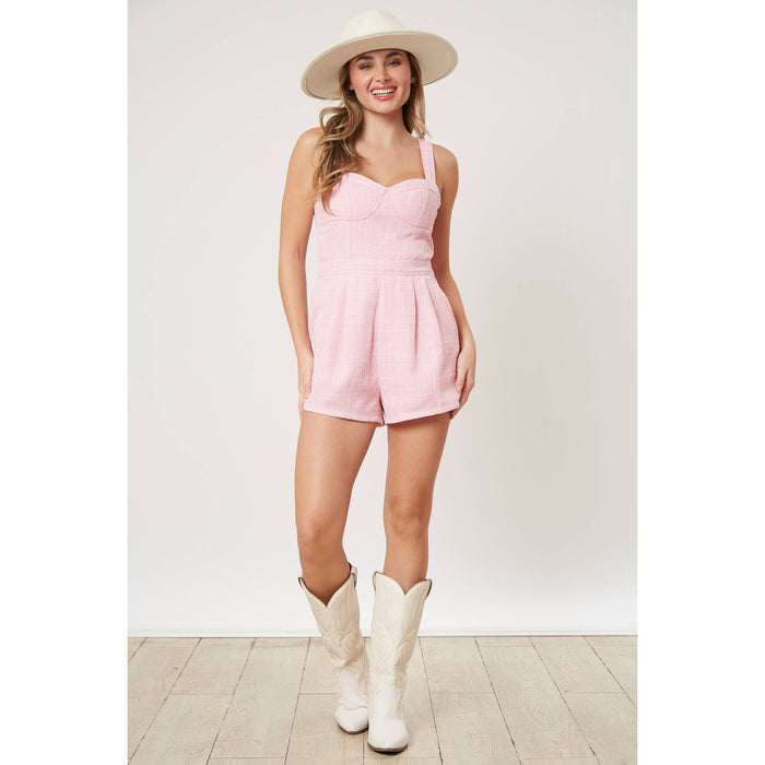 Tweed Bustier Romper