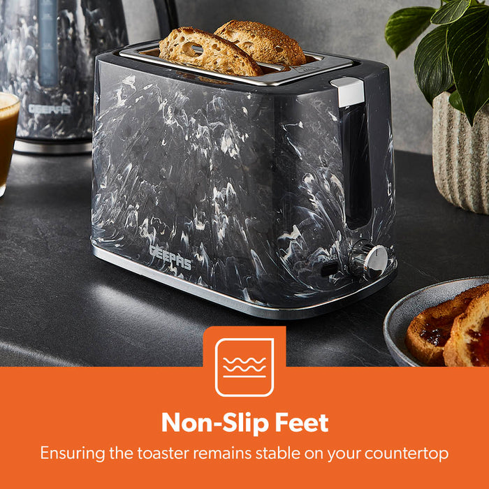 Two-Slice Black Dune Electric Bread Toaster