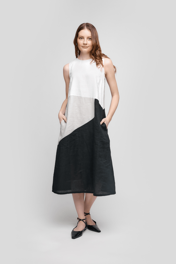 uchuu-cs25-020-black-white-grey-midi-linen-dress-dotique-