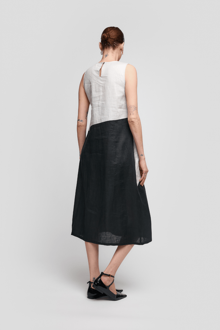 uchuu-cs25-020-black-white-grey-midi-linen-dress-dotique-