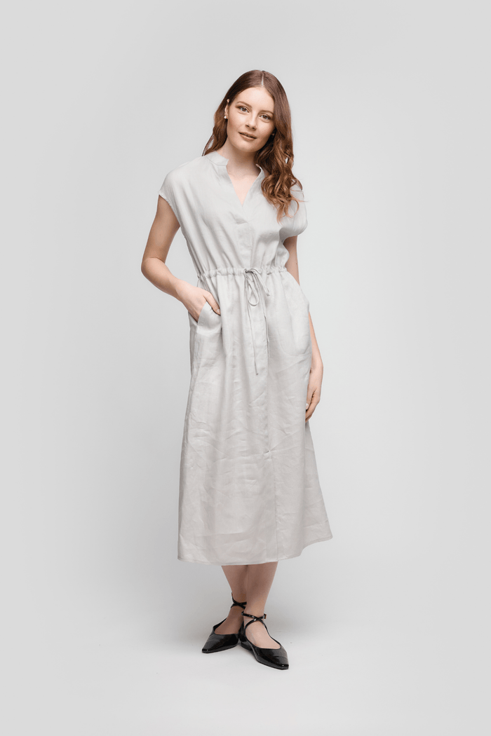 uchuu-cs25-022-grey-v-neck-linen-dress-dotique-